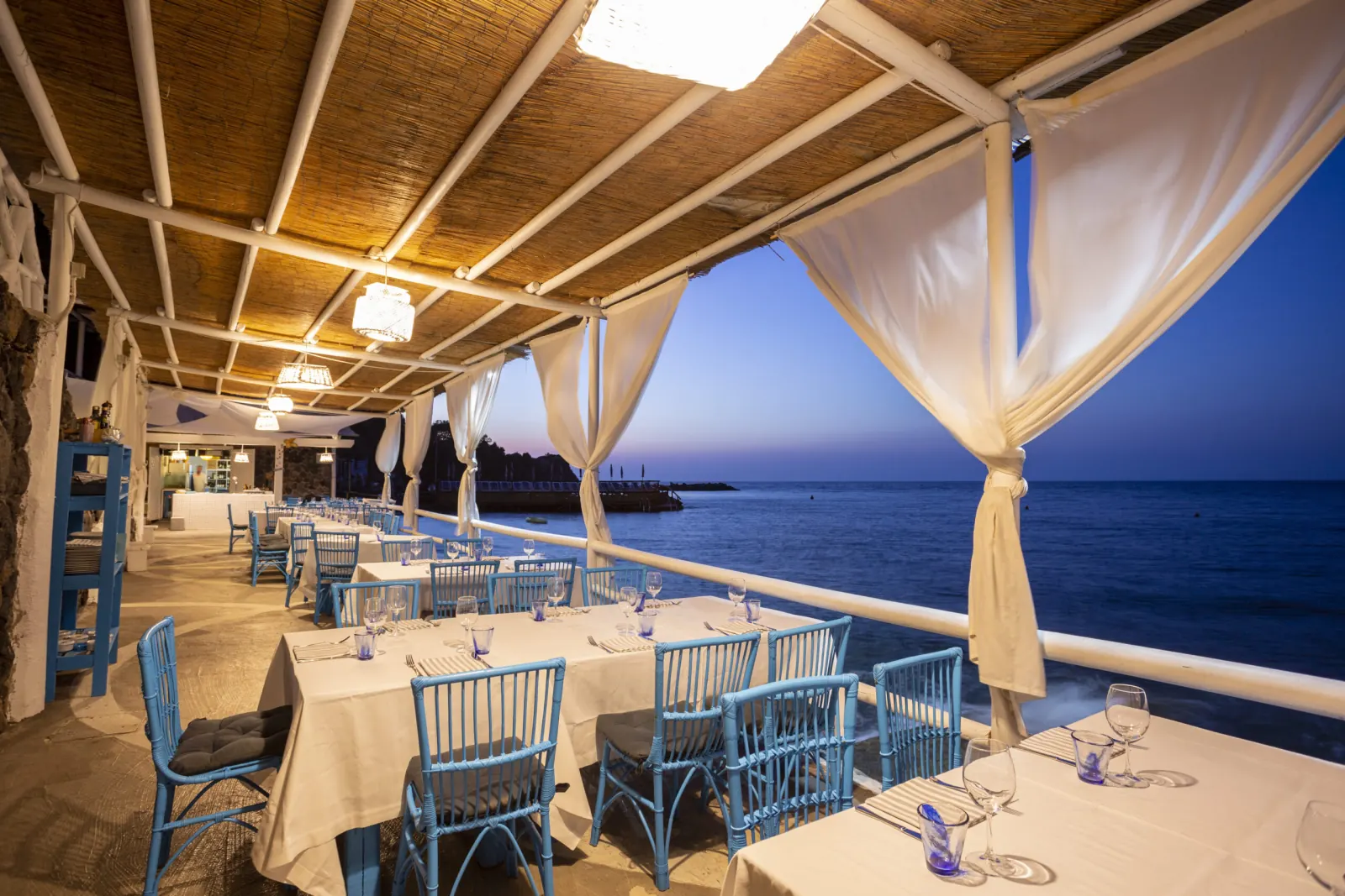 Dettaglio della sala del ristorante